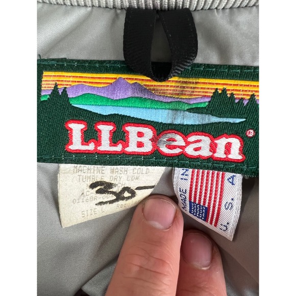 VTG LL Bean Down Penobscot Parka Womens Medium Hood Long Coat‎ Puffer Winter - Picture 6 of 8